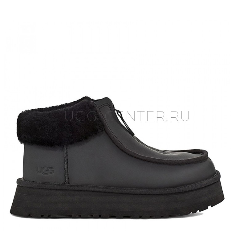 Funkette Platform Boots Leather Black