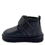 UGG Kids Neumel Snapback Leather Black