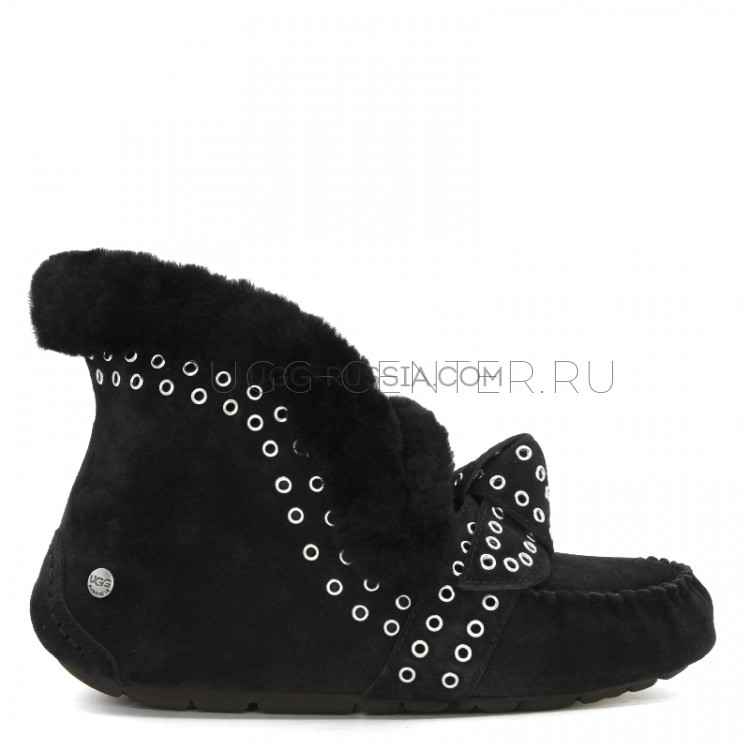 Australia Moccasins Women Poler Black