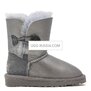 KIDS Bailey Button Metallic Grey