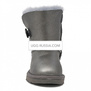 KIDS Bailey Button Metallic Grey