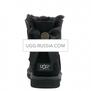 UGG Bailey Bow Mini Medallion Black