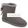 UGG Bailey Bow Mini Medallion Grey