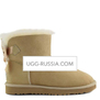 UGG Bailey Bow Mini Medallion Sand