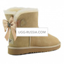 UGG Bailey Bow Mini Medallion Sand