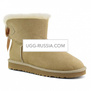 UGG Bailey Bow Mini Medallion Sand