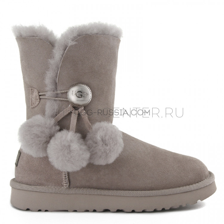 Bailey Button Pom Grey