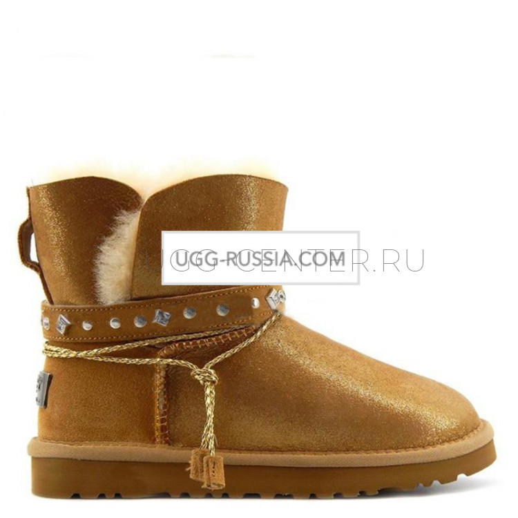 UGG Women's Renn Glitter Metallic Chestnut