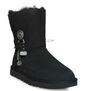 UGG Bailey Button Azalea Black