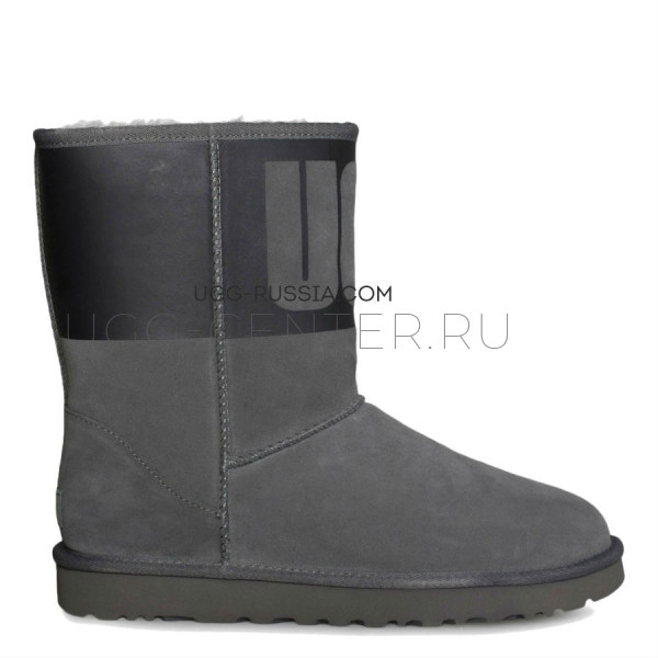 Classic Short Rubber Boot Grey