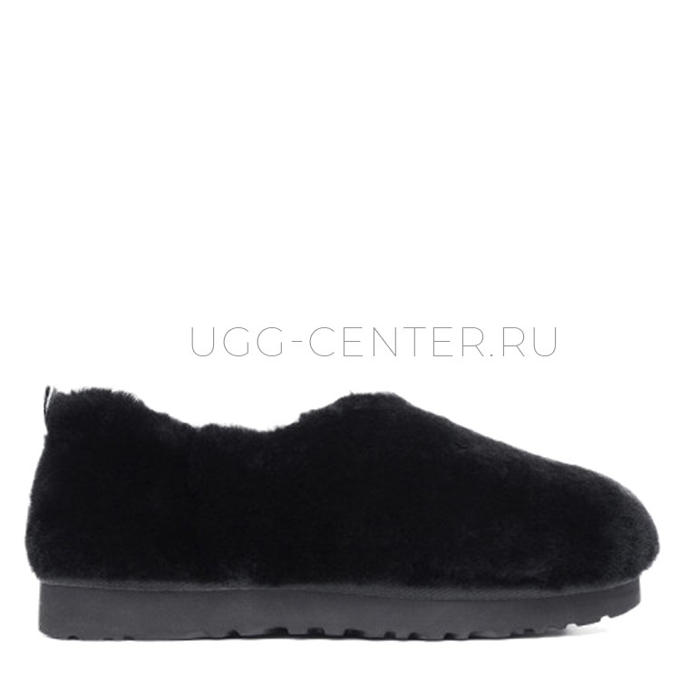 Hailey Fluff Slippers Black