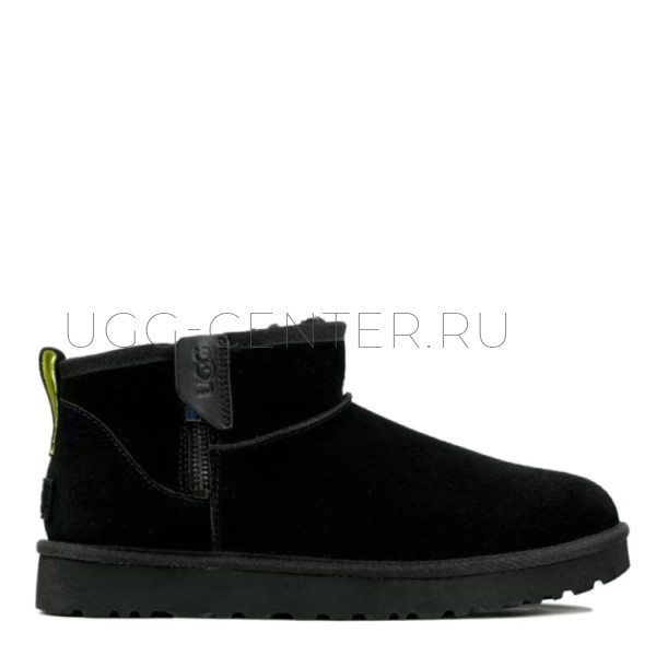 Mens Classic Ultra Mini Zip Boot Black