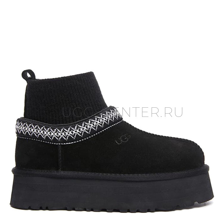 UGG Tazz Knit Platform Black