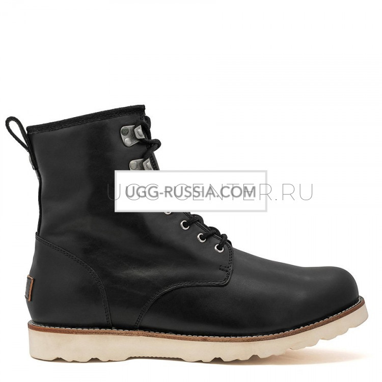 UGG MENS Hannen Black (White Sole)