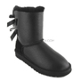 UGG KIDS Bailey Bow Metallic Black