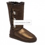 UGG Bailey Button Triplet Glitter Bling Chocolate