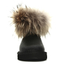 UGG Mini Fox Fur Metallic Black