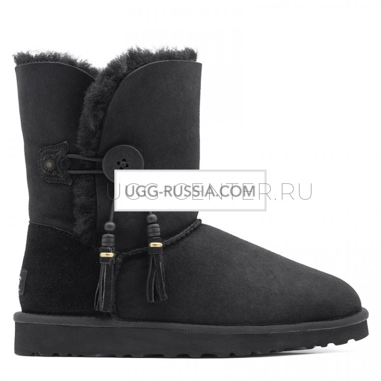 UGG Bailey Button Charms Black