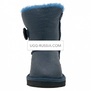 UGG KIDS Bailey Button Metallic Navy