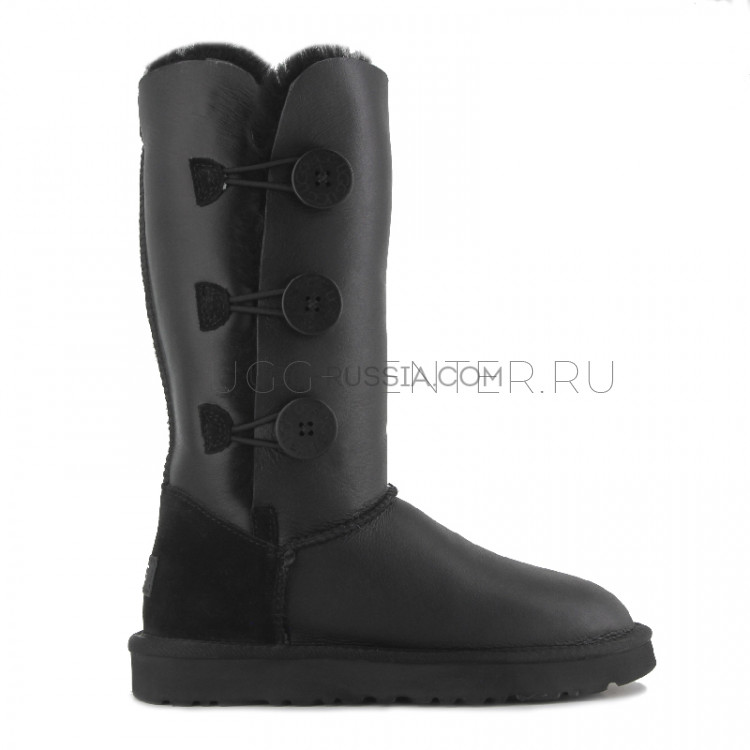 UGG Bailey Button Triplet Metallic Black