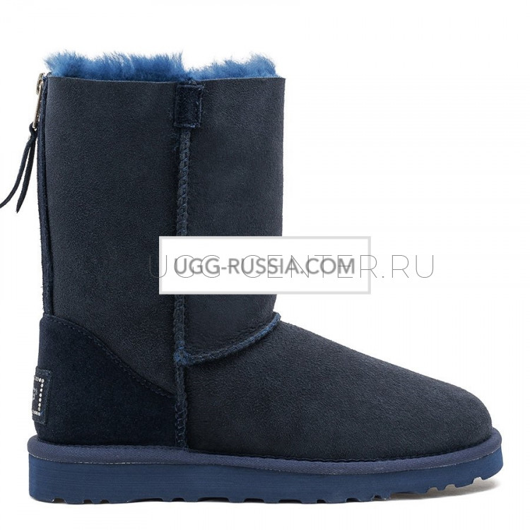 UGG Classic Short ZIP Navy