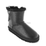 UGG Classic Mini Double ZIP Metallic Black