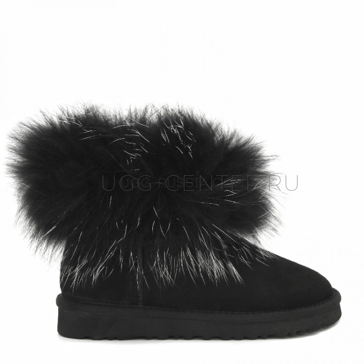 Mini Fox Fur Ultra Black