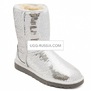 UGG Classic Short Sparkles Silver