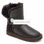 UGG Bailey Button Bling Metallic Chocolate