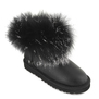 UGG Mini Fox Fur Ultra Metallic Black