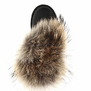 UGG Mini Fox Fur Metallic Black