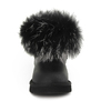 UGG Mini Fox Fur Ultra Metallic Black