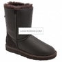 UGG Classic Short ZIP Metallic Chocolate