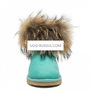 UGG Mini Fox Fur Aqua