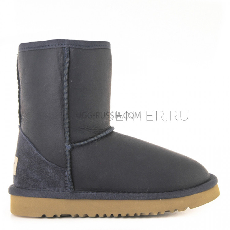 UGG Classic Short Metallic Navy