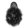 UGG Mini Fox Fur Ultra Metallic Black