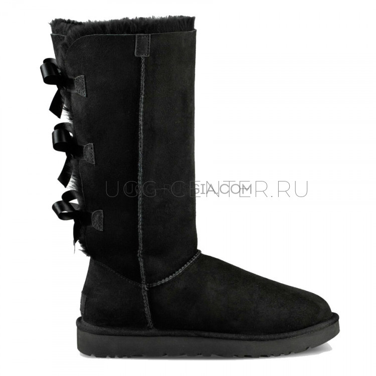 UGG Bailey Bow Tall Black