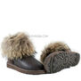 UGG Mini Fox Fur Metallic Chocolate