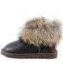 UGG Mini Fox Fur Metallic Chocolate