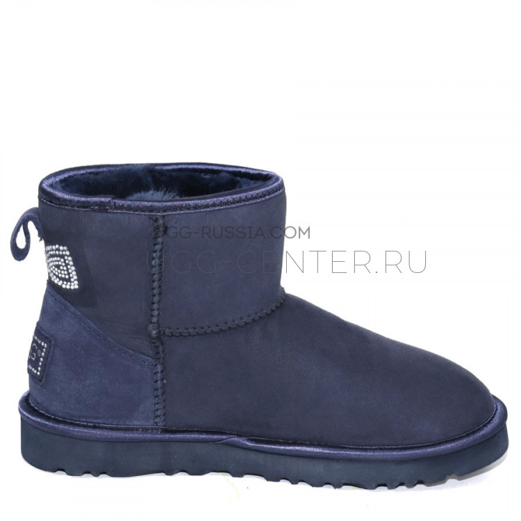 UGG Classic Mini Crystal Bow Navy