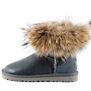 UGG Mini Fox Fur Metallic Grey