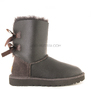 UGG Bailey Bow Metallic Chocolate