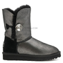 UGG Bailey Button Bling Glitter Black