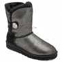 UGG Bailey Button Bling Glitter Black