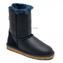 UGG Classic Short ZIP Metallic Navy