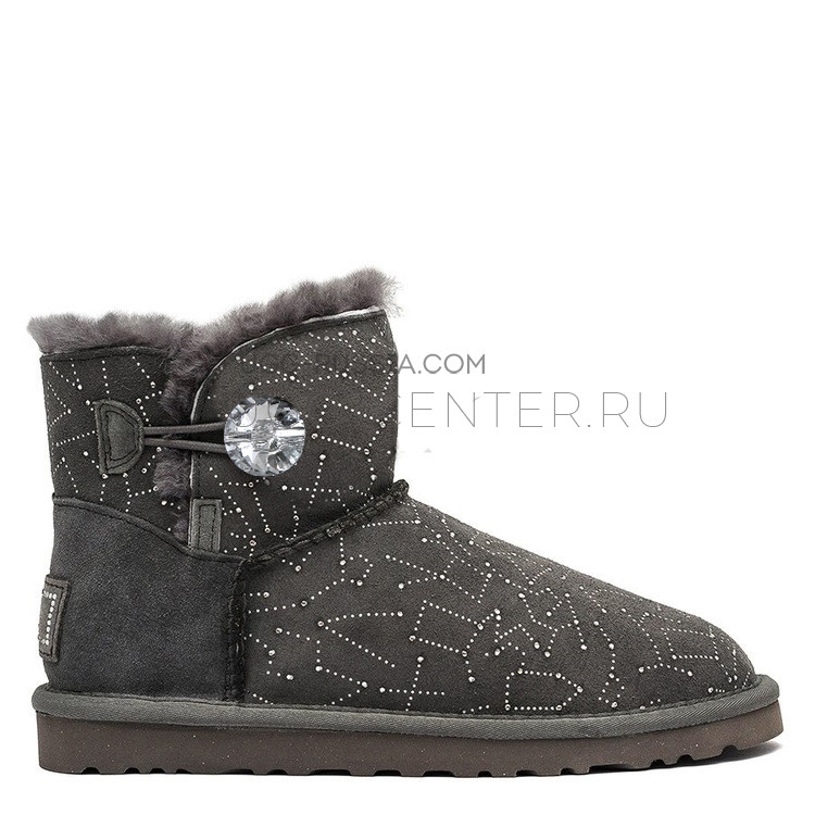 UGG Bailey Button Mini Constellation Bling Grey