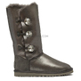 UGG Bailey Button Triplet Bling Glitter Grey