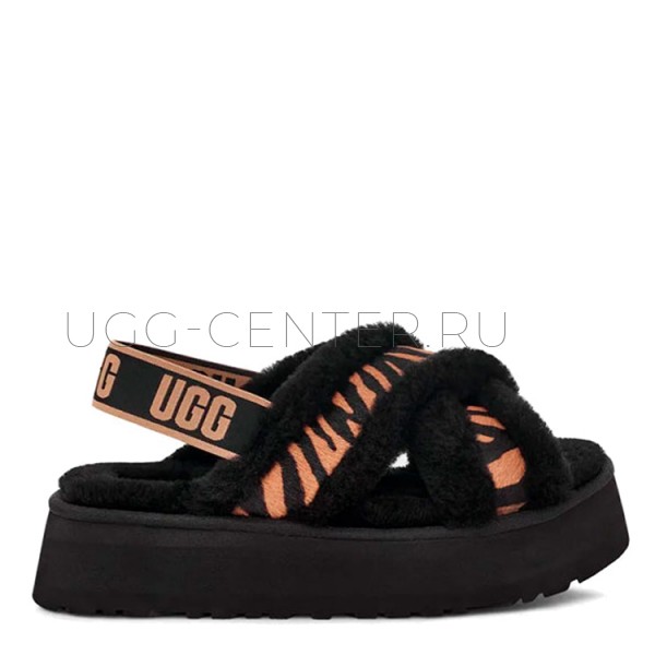 Disco Cross Slide Tiger Print