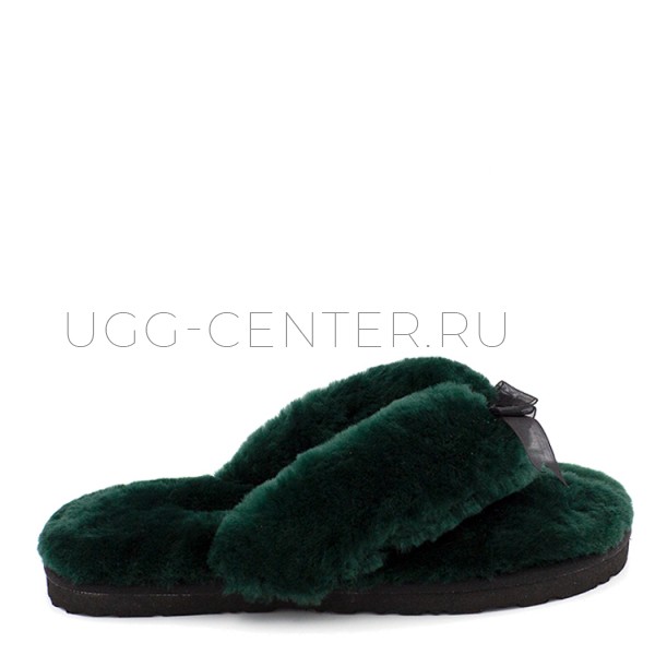 Fluff Flip Flop Dark Green