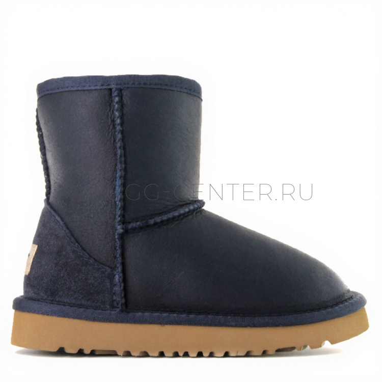 UGG KIDS Classic Short Metallic Navy